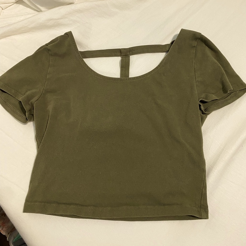Charlotte Russe green crop top